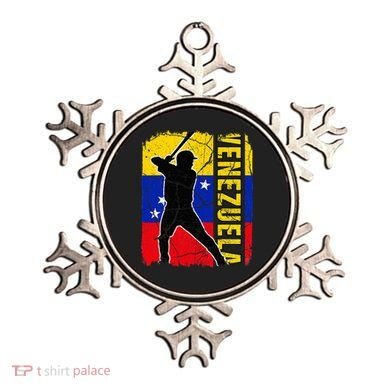 Venezuelan Baseball Player Venezuela Flag Baseball Fans Ornament