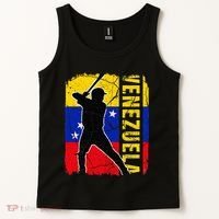 Venezuelan Baseball Player Venezuela Flag Baseball Fans Tank Top thumb 2