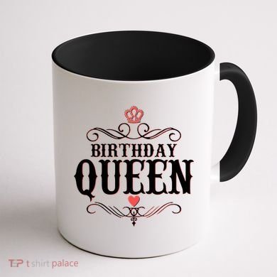 Vintage Birthday Queen Coffee Mug back