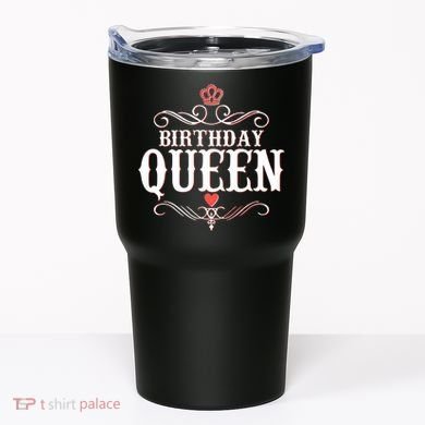 Vintage Birthday Queen Tumbler