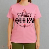 Vintage Birthday Queen T-Shirt thumb 4