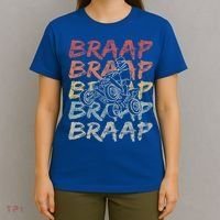 Vintage Braap Quad Biker Gift I Atv Four Wheeler Quad Bike Gift T-Shirt thumb 4