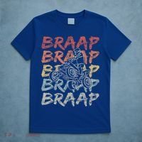 Vintage Braap Quad Biker Gift I Atv Four Wheeler Quad Bike Gift T-Shirt thumb 5