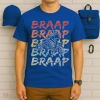 Vintage Braap Quad Biker Gift I Atv Four Wheeler Quad Bike Gift T-Shirt thumb 6