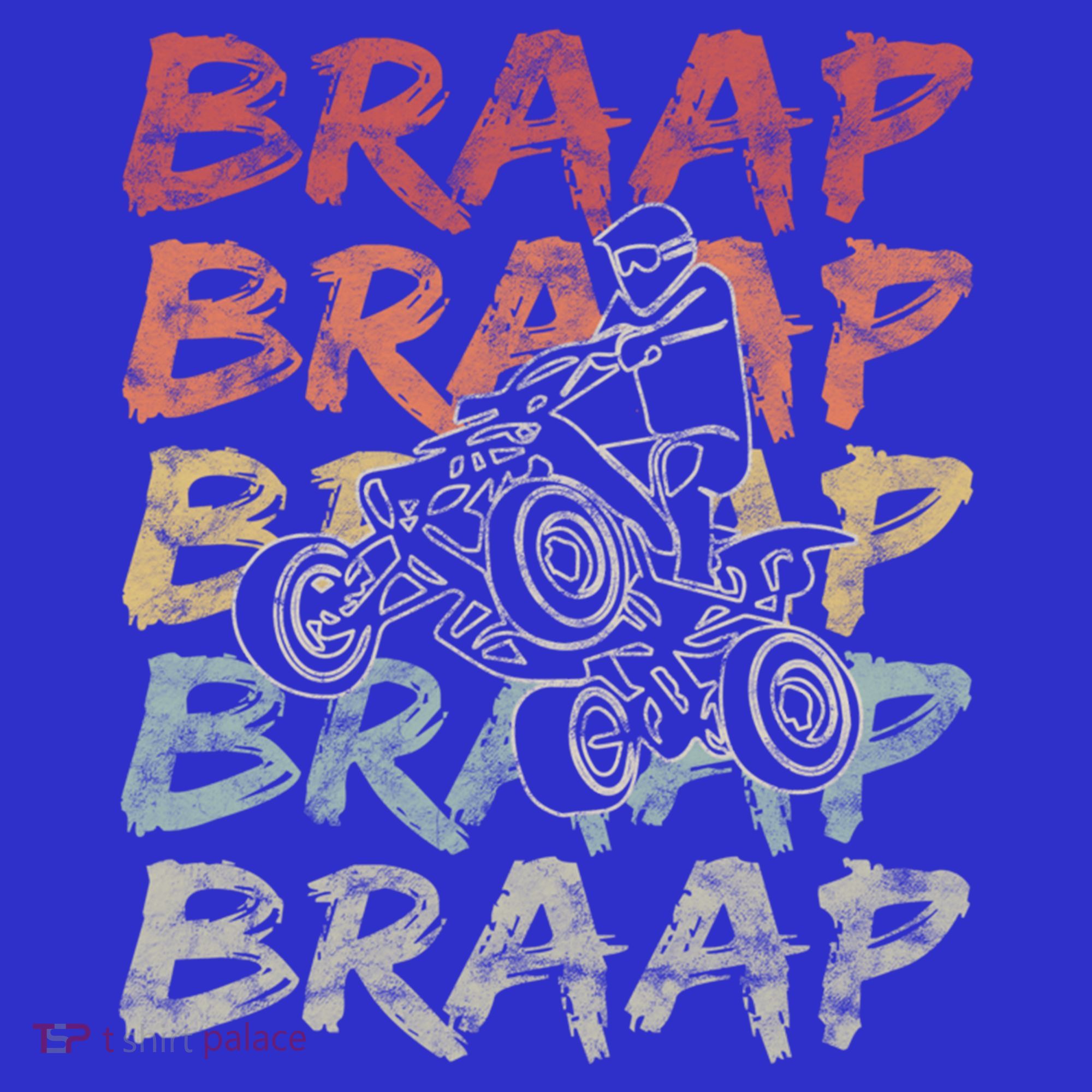 Vintage Braap Quad Biker Gift I Atv Four Wheeler Quad Bike Gift T-Shirt