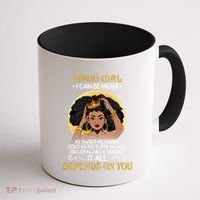 Virgo Black Queen August September Birthday Funny Gift Coffee Mug thumb 1