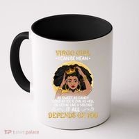 Virgo Black Queen August September Birthday Funny Gift Coffee Mug thumb 0