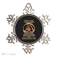 Virgo Black Queen August September Birthday Funny Gift Ornament thumb 0