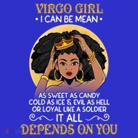 Virgo Black Queen August September Birthday Funny Gift Coaster thumb 2