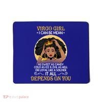 Virgo Black Queen August September Birthday Funny Gift Mousepad thumb 0