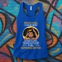 Virgo Black Queen August September Birthday Funny Gift Women's Tank Top thumb 3