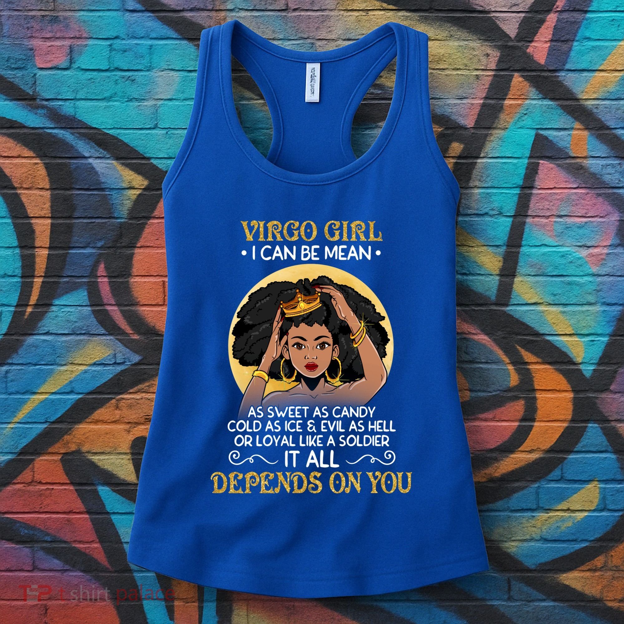 Virgo Black Queen August September Birthday Funny Gift Women's Tank Top