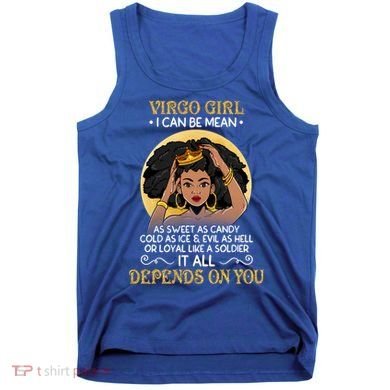 Virgo Black Queen August September Birthday Funny Gift Tank Top