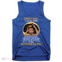 Virgo Black Queen August September Birthday Funny Gift Tank Top thumb 0