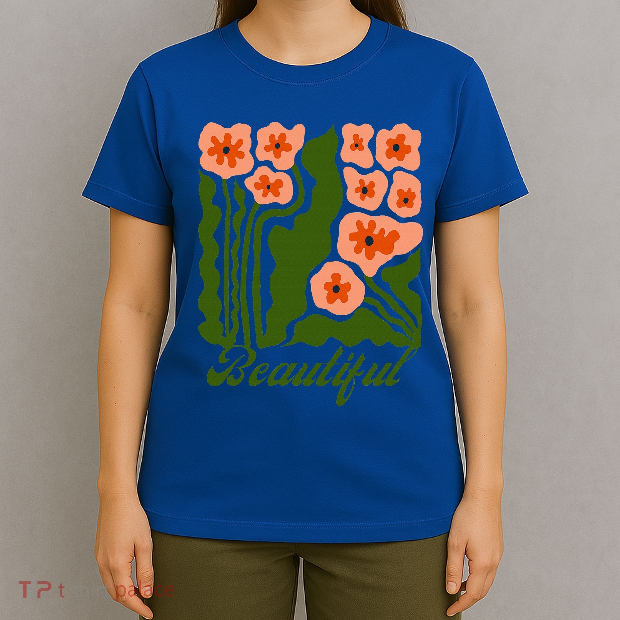 Vintage Blossoms Retro Flower Power T-Shirt