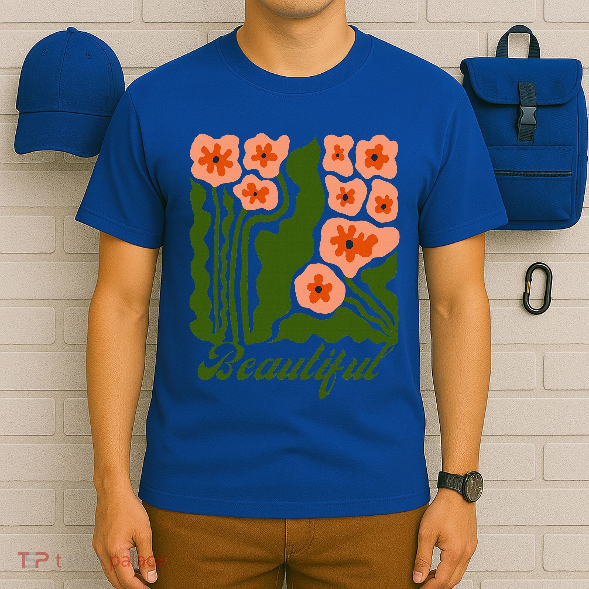 Vintage Blossoms Retro Flower Power T-Shirt