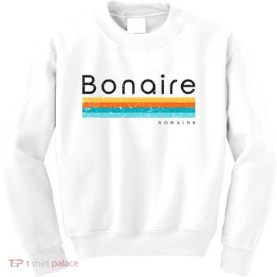 Vintage Bonaire Retro Design Kids Sweatshirt