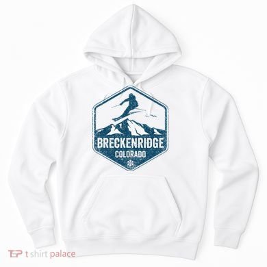 Vintage Breckenridge Retro Logo Ski Hoodie
