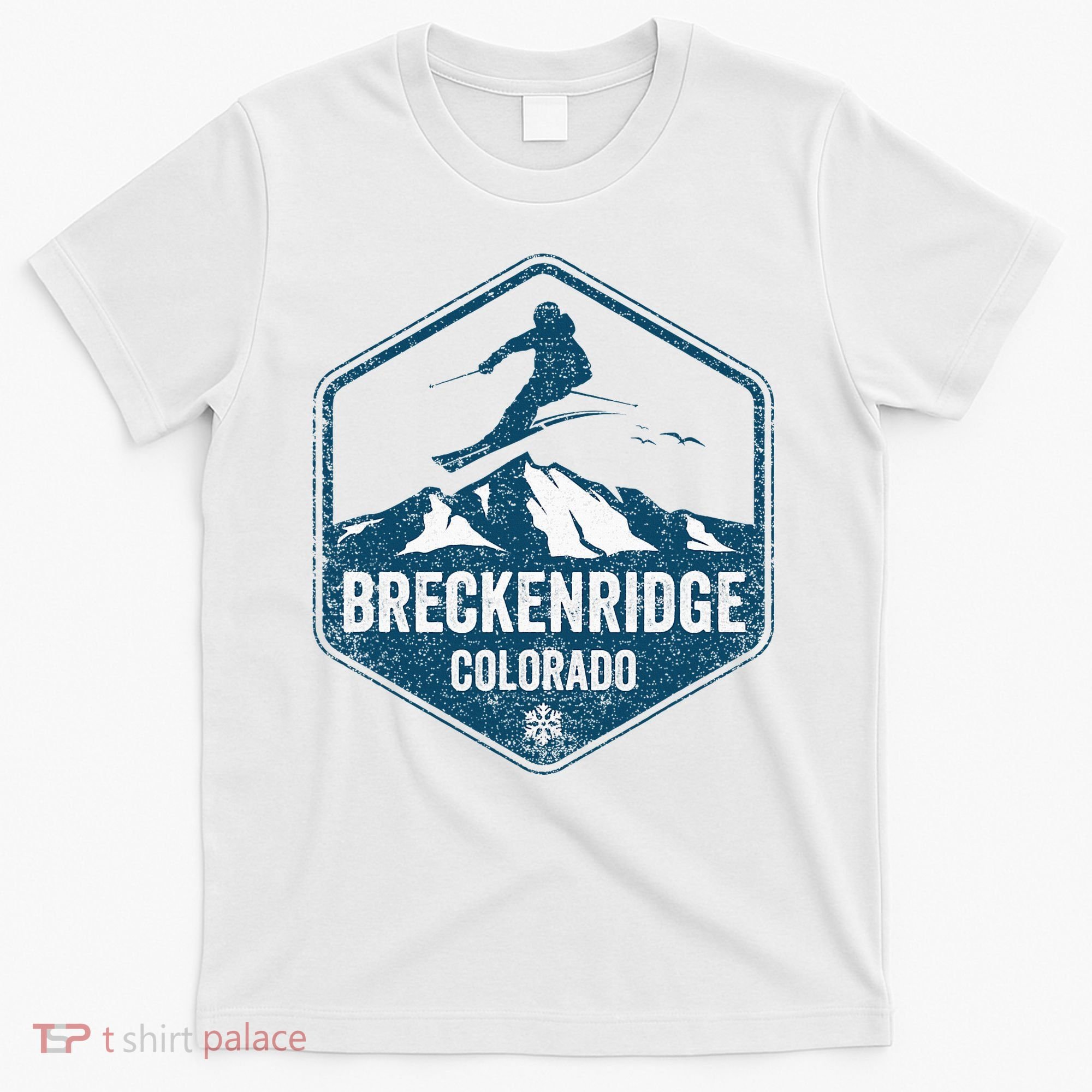 Vintage Breckenridge Retro Logo Ski T-Shirt
