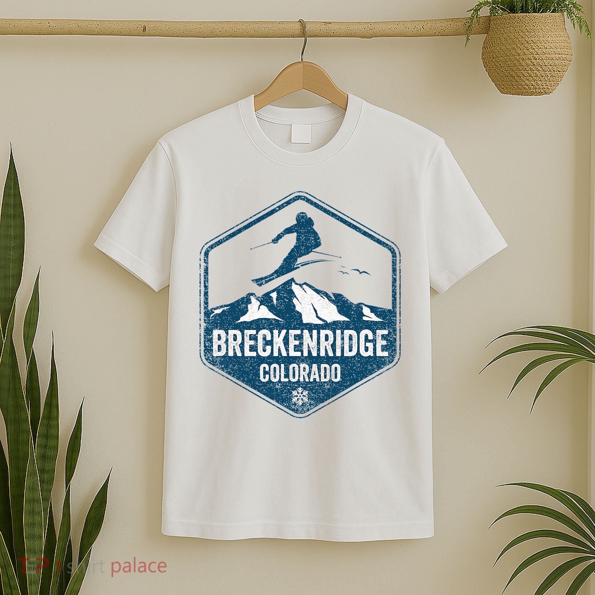 Vintage Breckenridge Retro Logo Ski T-Shirt
