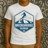 Vintage Breckenridge Retro Logo Ski T-Shirt thumb 3