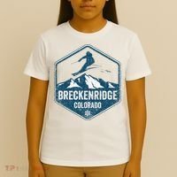 Vintage Breckenridge Retro Logo Ski T-Shirt thumb 4