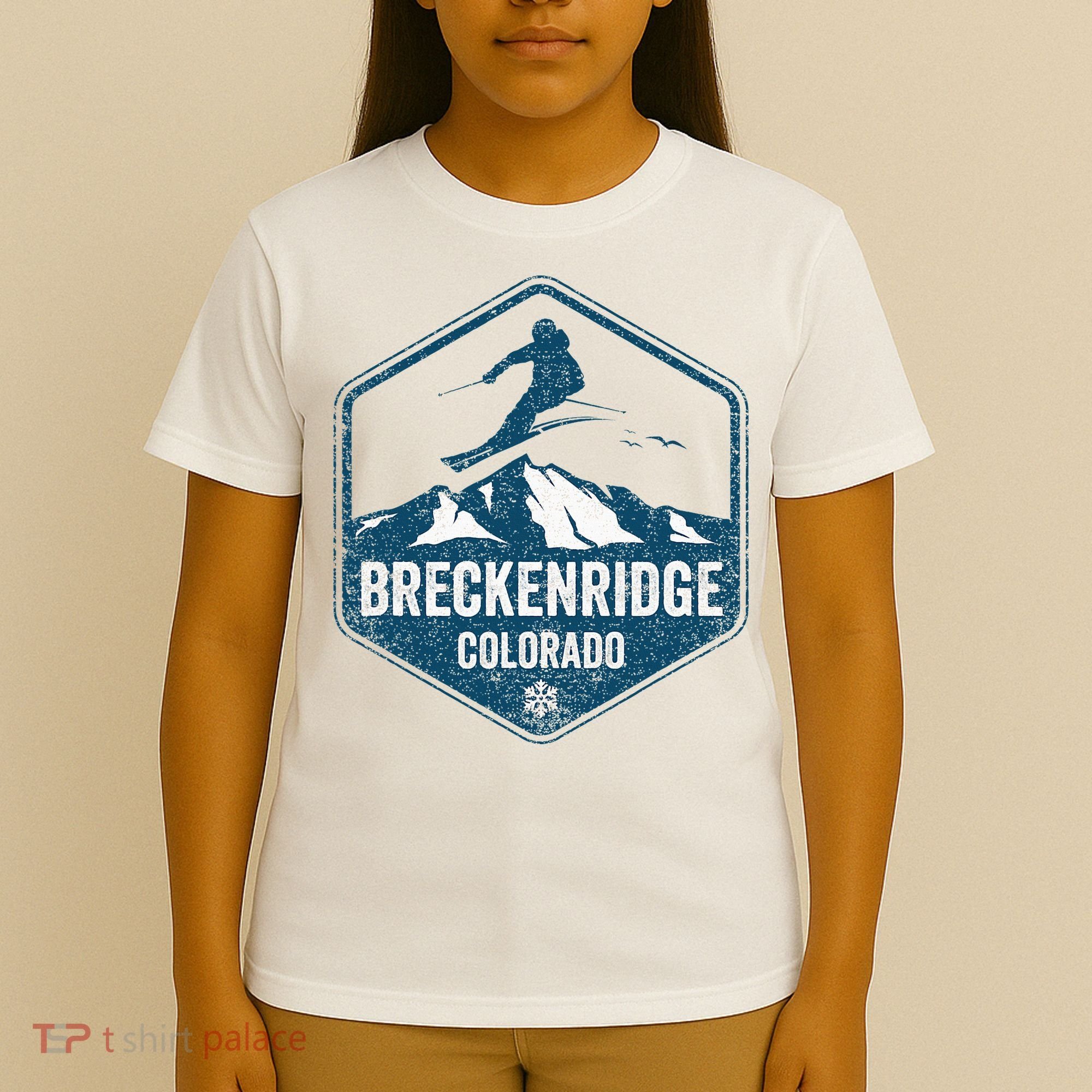 Vintage Breckenridge Retro Logo Ski T-Shirt