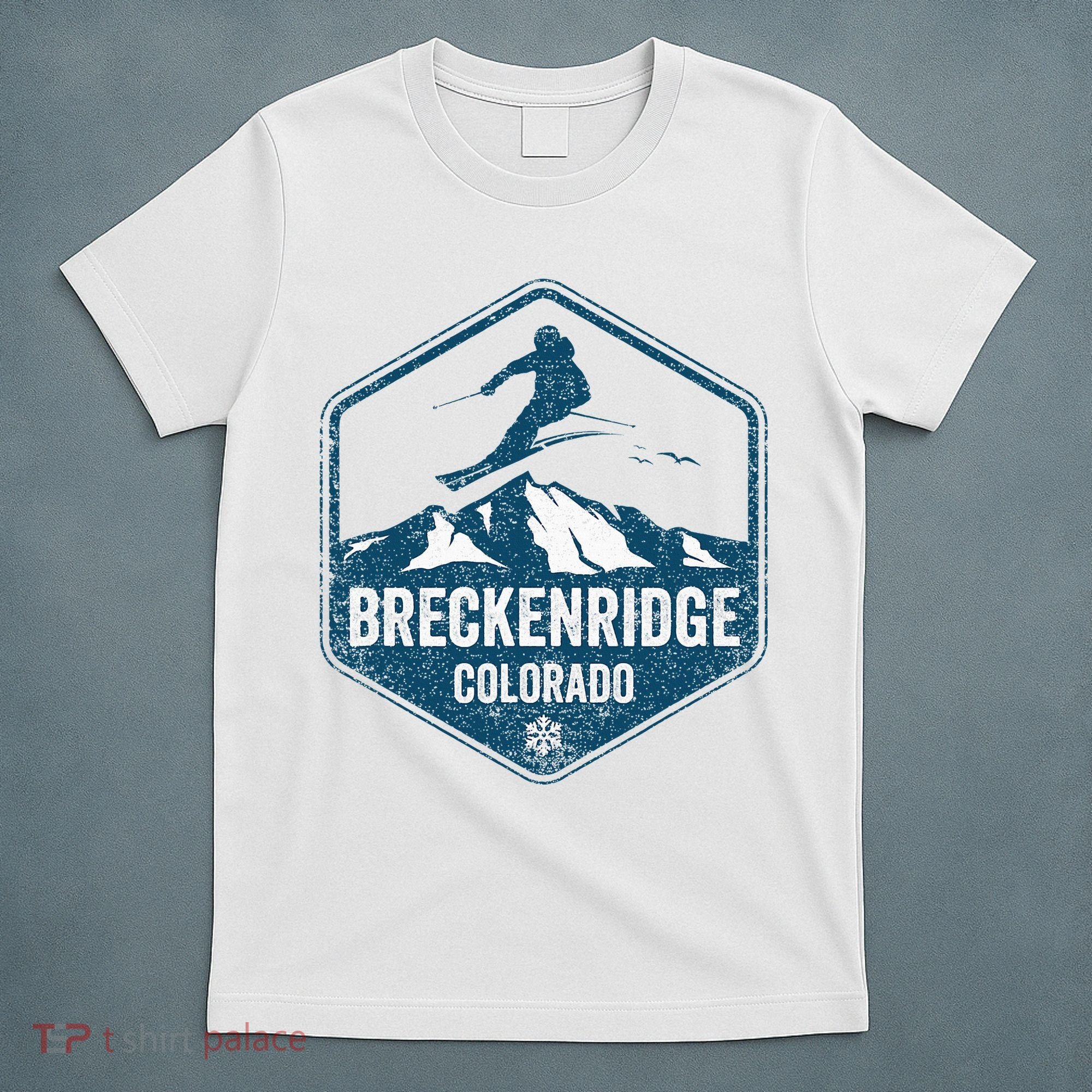 Vintage Breckenridge Retro Logo Ski T-Shirt
