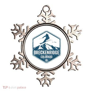 Vintage Breckenridge Retro Logo Ski Ornament