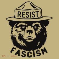 Vintage Bear Resist Fascism National Parks Women Protest T-Shirt thumb 7