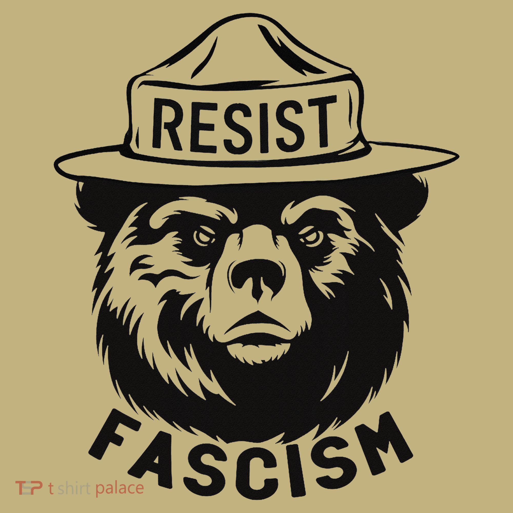 Vintage Bear Resist Fascism National Parks Women Protest T-Shirt