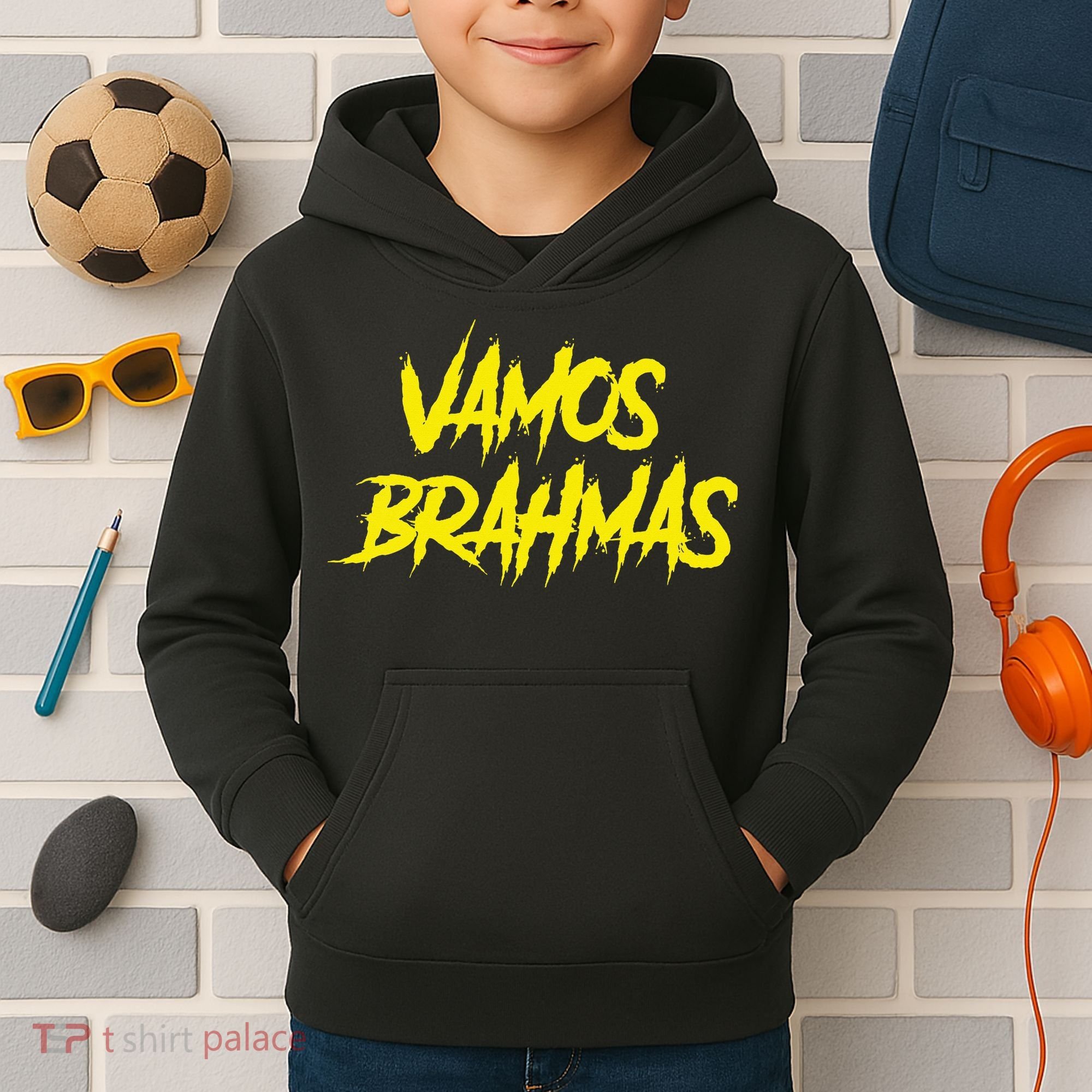 Vamos Brahmas San Antonio Football Tailgate Kids Hoodie