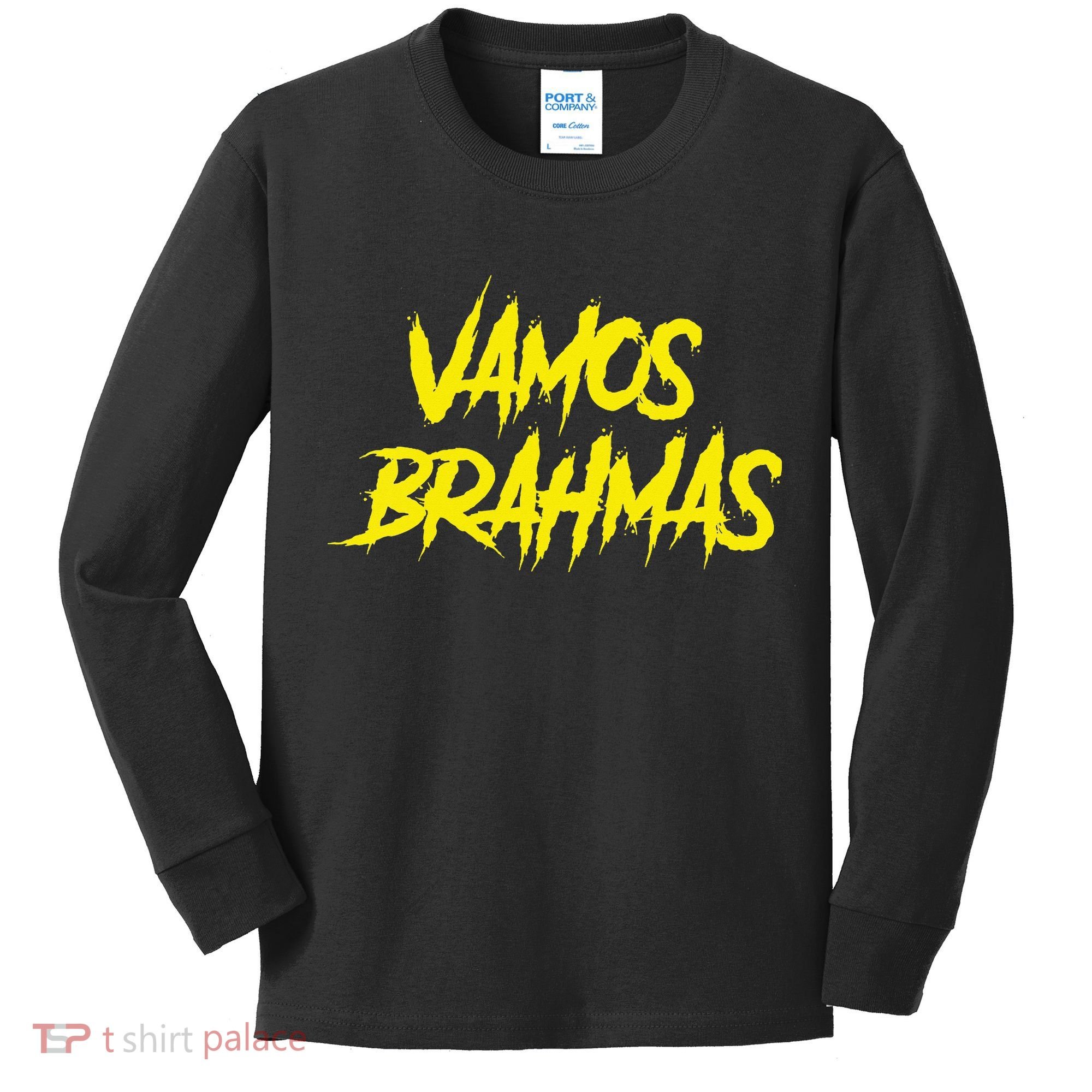 Vamos Brahmas San Antonio Football Tailgate Kids Long Sleeve Shirt