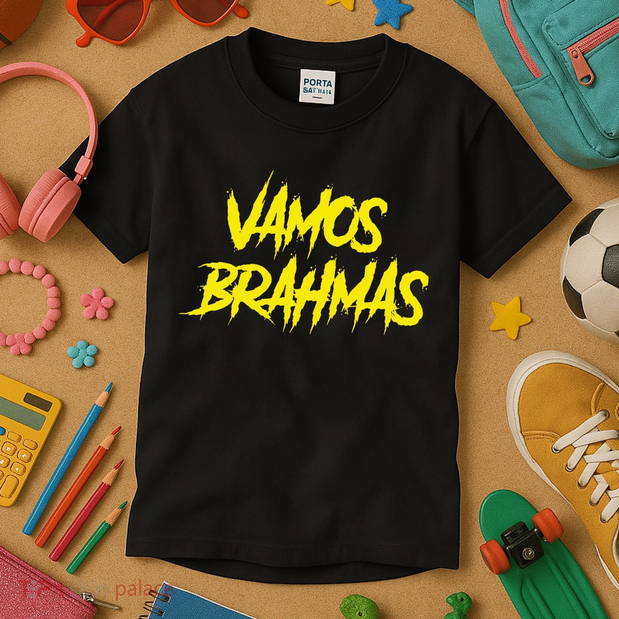 Vamos Brahmas San Antonio Football Tailgate Kids T-Shirt