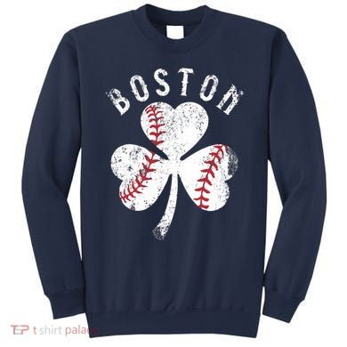 Vintage Boston St Patrick's Day Irish Shamrock Sweatshirt