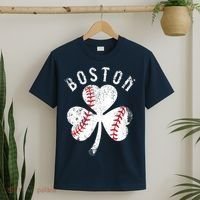 Vintage Boston St Patrick's Day Irish Shamrock T-Shirt thumb 2