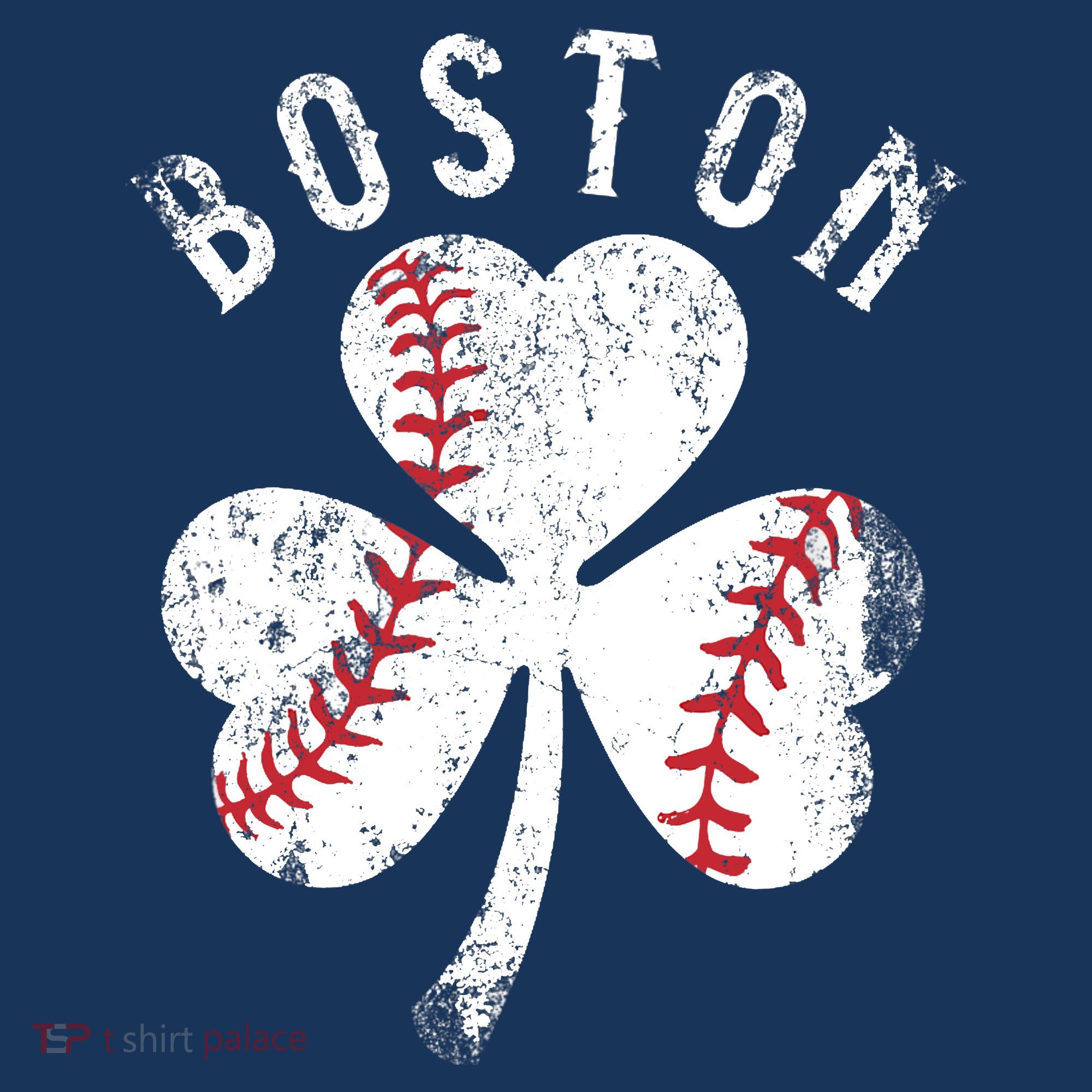 Vintage Boston St Patrick's Day Irish Shamrock T-Shirt