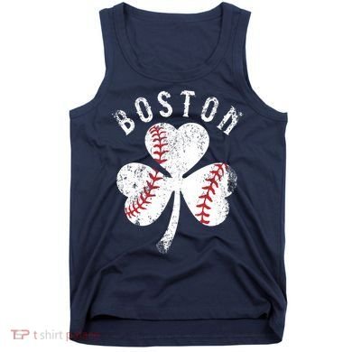 Vintage Boston St Patrick's Day Irish Shamrock Tank Top