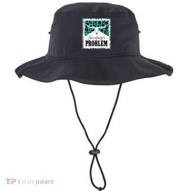 Vintage Bull Skull Leopard Bleached Somebody's Problem Bucket Hat