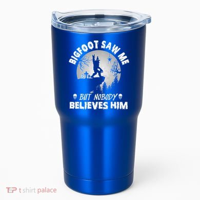 Vintage Bigfoot Saw Me But Nobody Believes Him Halloween Tumbler