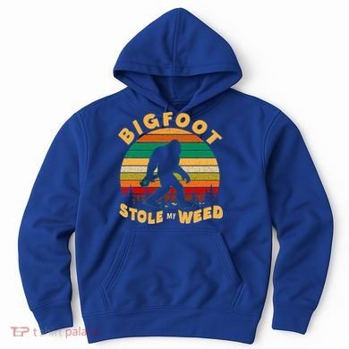 Vintage Bigfoot Stole My Weed 420 Marijuana Hoodie