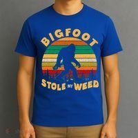 Vintage Bigfoot Stole My Weed 420 Marijuana T-Shirt thumb 3