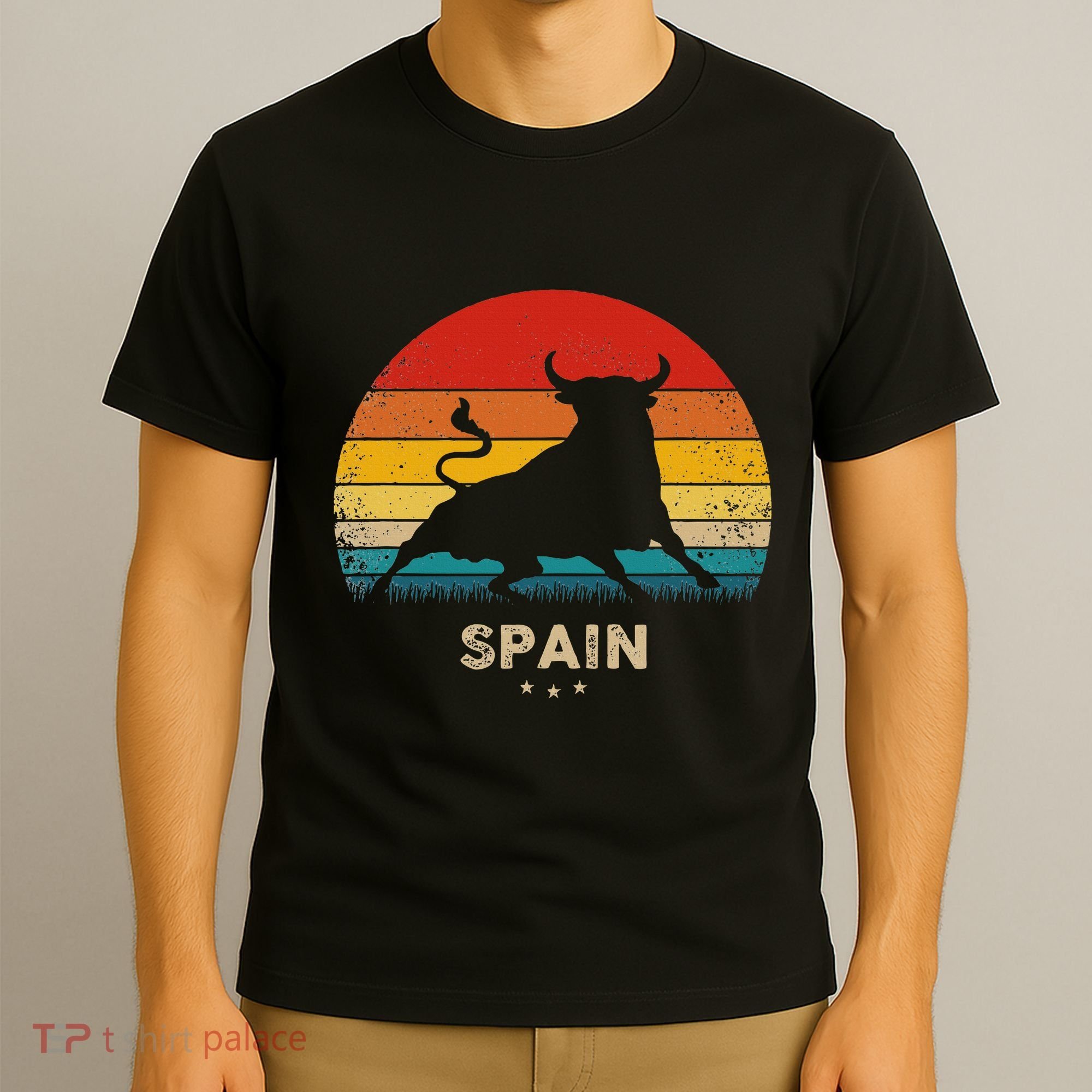 Vintage Bull Silhouette Spain T-Shirt