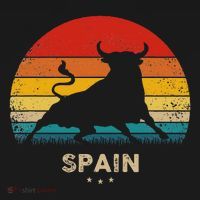 Vintage Bull Silhouette Spain T-Shirt thumb 7