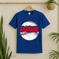 Vintage Baseball Softball Lover Grandad Fathers Day Gift T-Shirt thumb 2