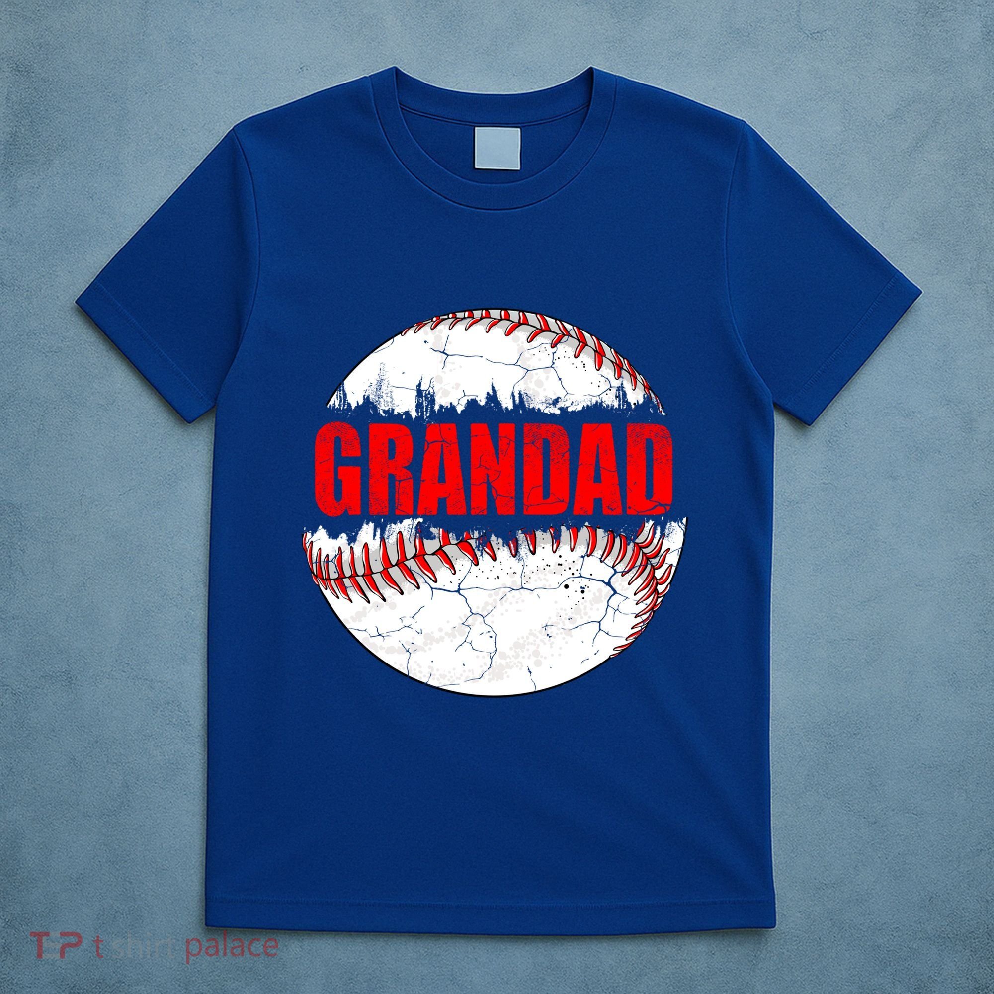 Vintage Baseball Softball Lover Grandad Fathers Day Gift T-Shirt