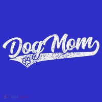 Vintage Baseball Style Retro Distressed Dog Mom T-Shirt thumb 7