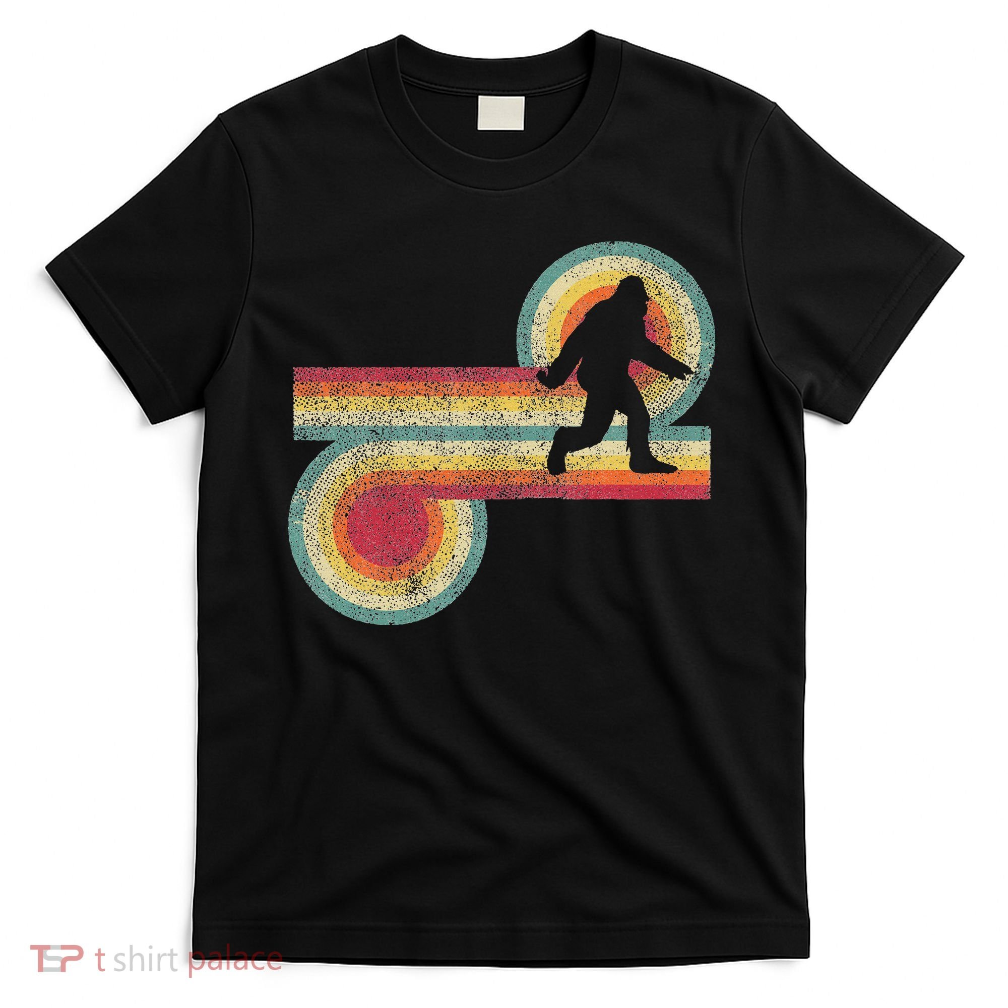 Vintage Bigfoot Sasquatch 70S 80S Style Retro Women T-Shirt
