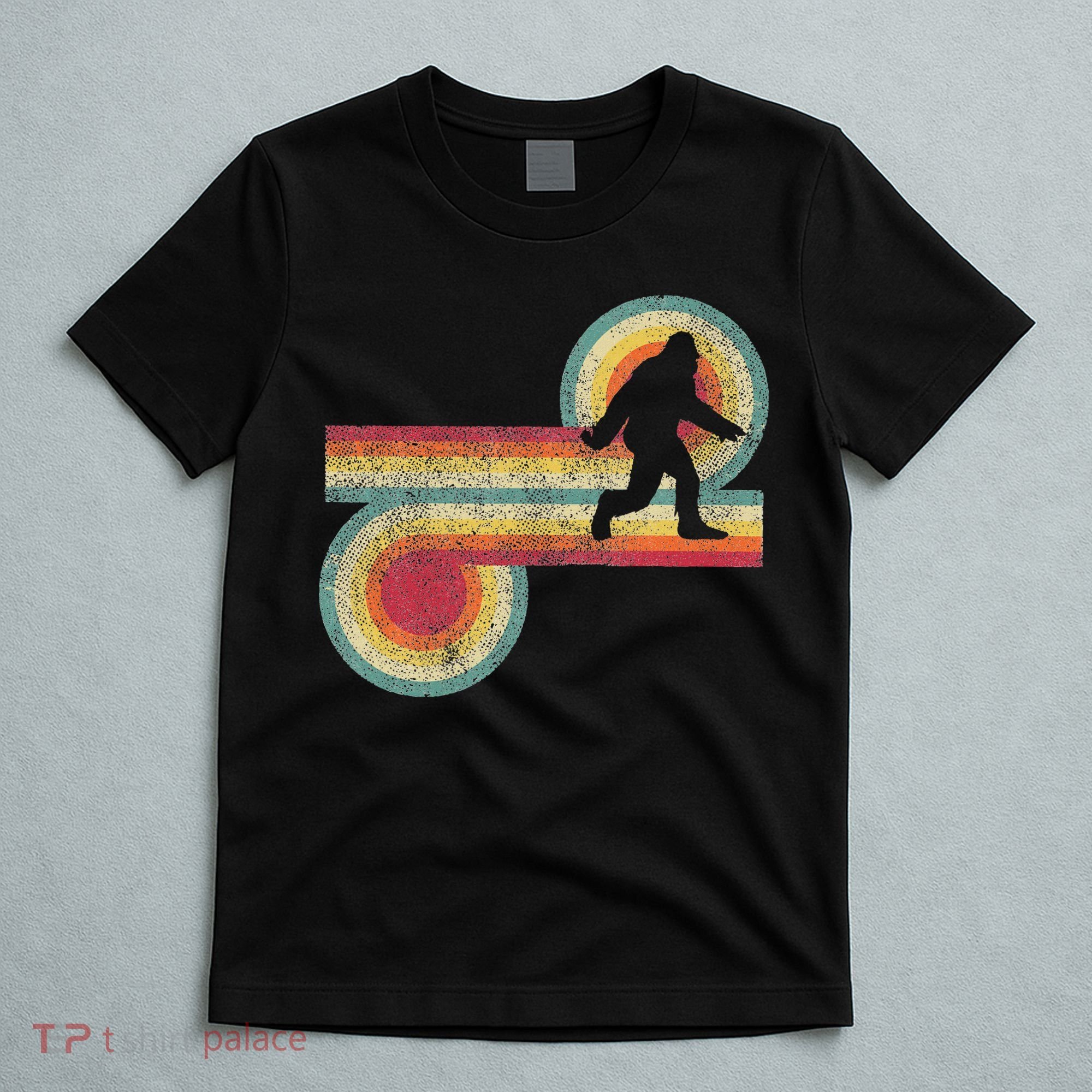 Vintage Bigfoot Sasquatch 70S 80S Style Retro Women T-Shirt