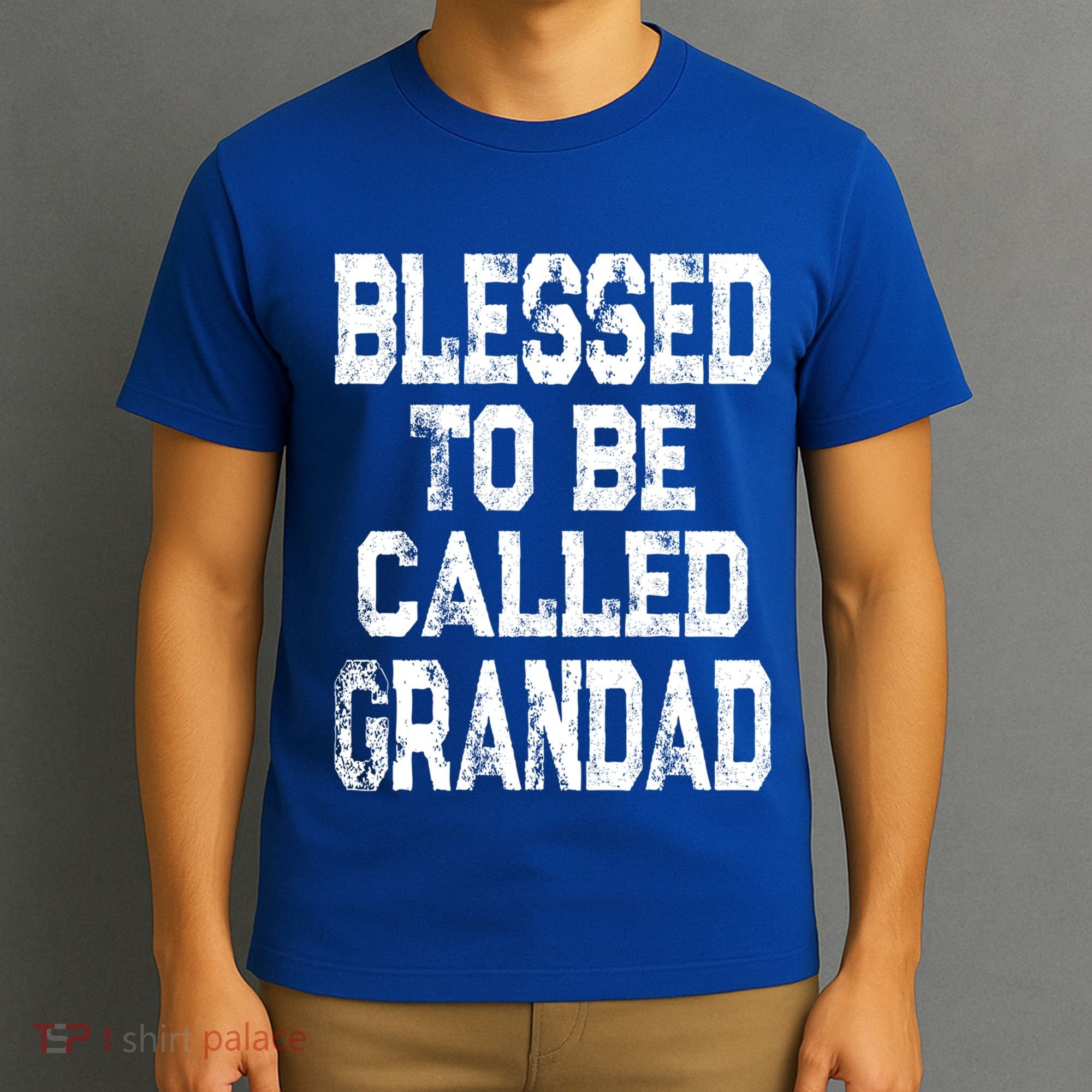Vintage Blessed To Be Called Grandad Gift For Grandpa Meaningful Gift T-Shirt